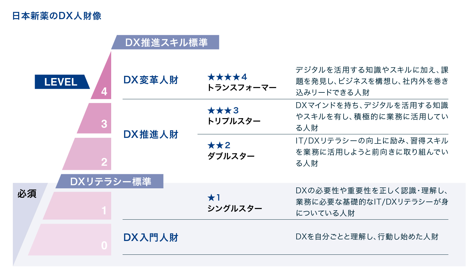日本新薬のDX人材像と育成プログラム