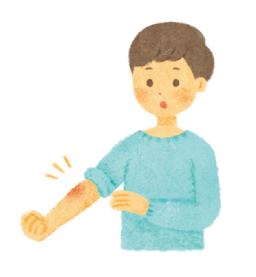 注射部位の赤み・痛み イメージ