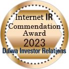 Daiwa Investor Relations Co.Ltd. 2023 Internet IR Award
