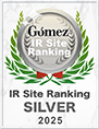 Gomez IR Site Ranking Silver 2025 logo