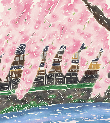 【2023年掲載】加茂の流れに(桜の鴨川)
