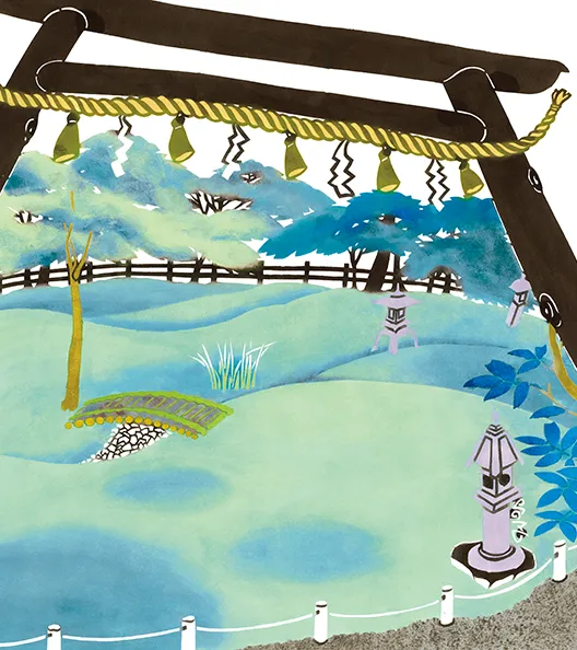 野宮神社の苔庭