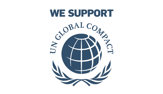 国連グローバルコンパクトページへのリンクボタン